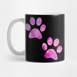 watercolor dogs paw, watercolor dog paw blue, watercolor puppy paw Mug